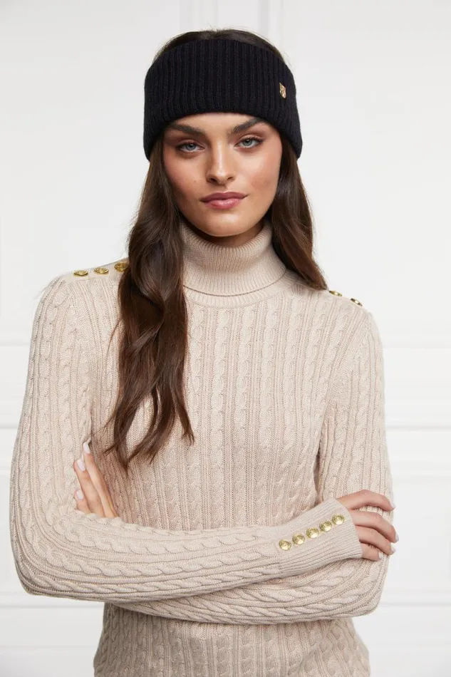 Women Burghley Headband Black Holland Cooper Hats and Headbands