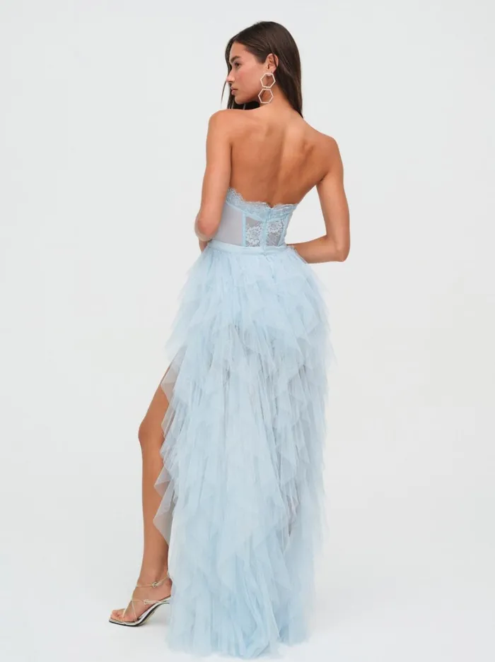 Women Bustier Gown Blue For Love and Lemons Dresses Women Bustier Gown Blue For Love and Lemons Dresses