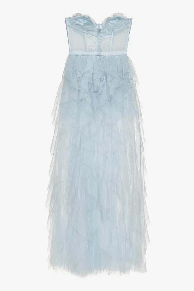 Women Bustier Gown Blue For Love and Lemons Dresses Women Bustier Gown Blue For Love and Lemons Dresses