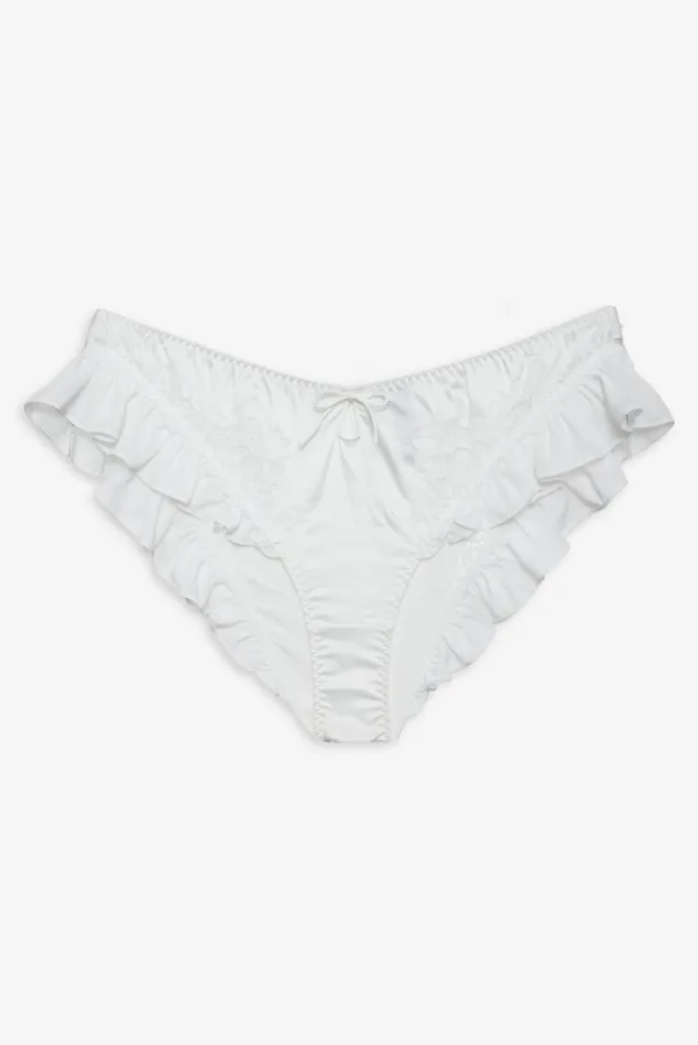 Women Butterfly Lace Ruffle Cheeky Panty White For Love and Lemons Lingerie Women Butterfly Lace Ruffle Cheeky Panty White For Love and Lemons Lingerie
