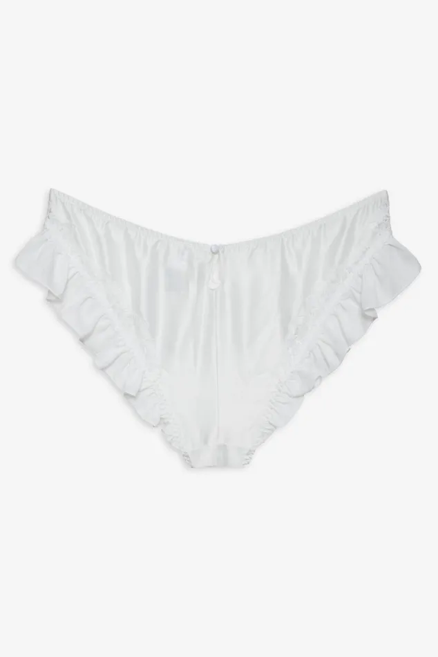 Women Butterfly Lace Ruffle Cheeky Panty White For Love and Lemons Lingerie Women Butterfly Lace Ruffle Cheeky Panty White For Love and Lemons Lingerie