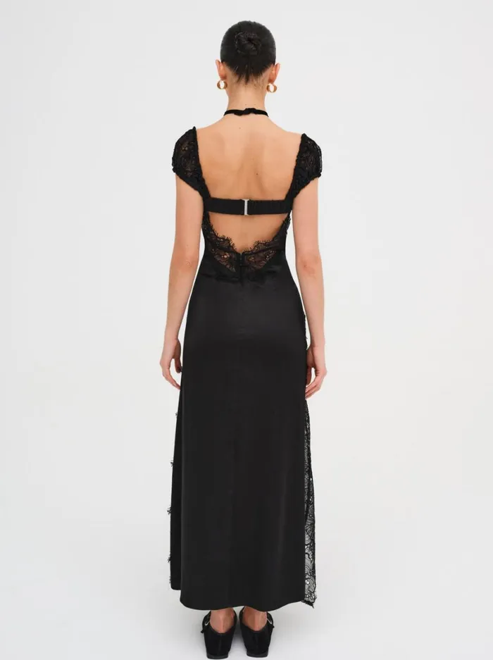 Women Casey Maxi Dress Black For Love and Lemons Dresses
