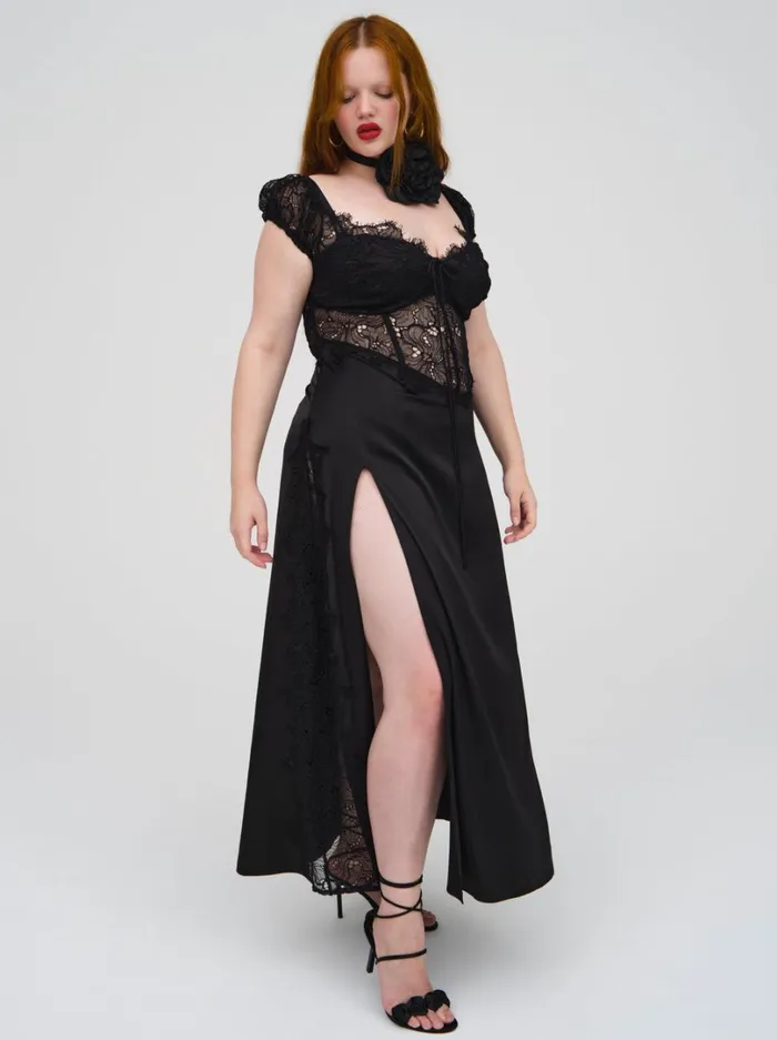 Women Casey Maxi Dress Black For Love and Lemons Dresses