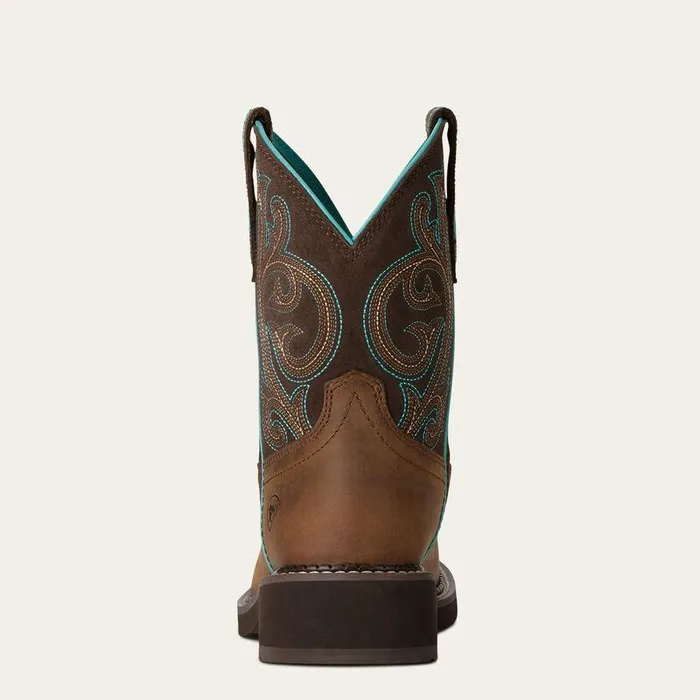 Women Chelsea Boots Ariat Fatbaby Heritage Western Boot Distressed Brownandfudge