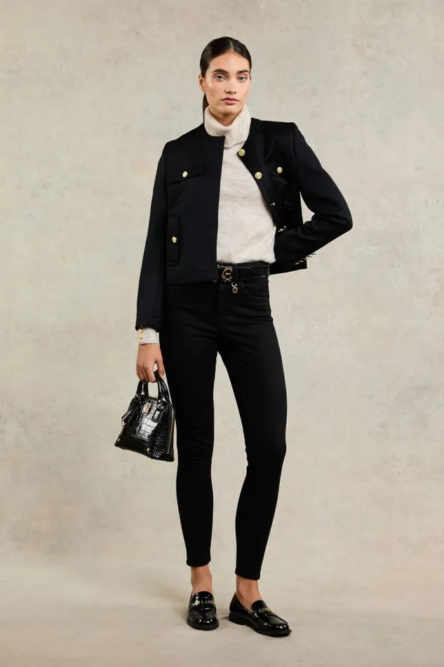 Women Chelsea Jacket Black Twill Holland Cooper Tailoring Women Chelsea Jacket Black Twill Holland Cooper Tailoring