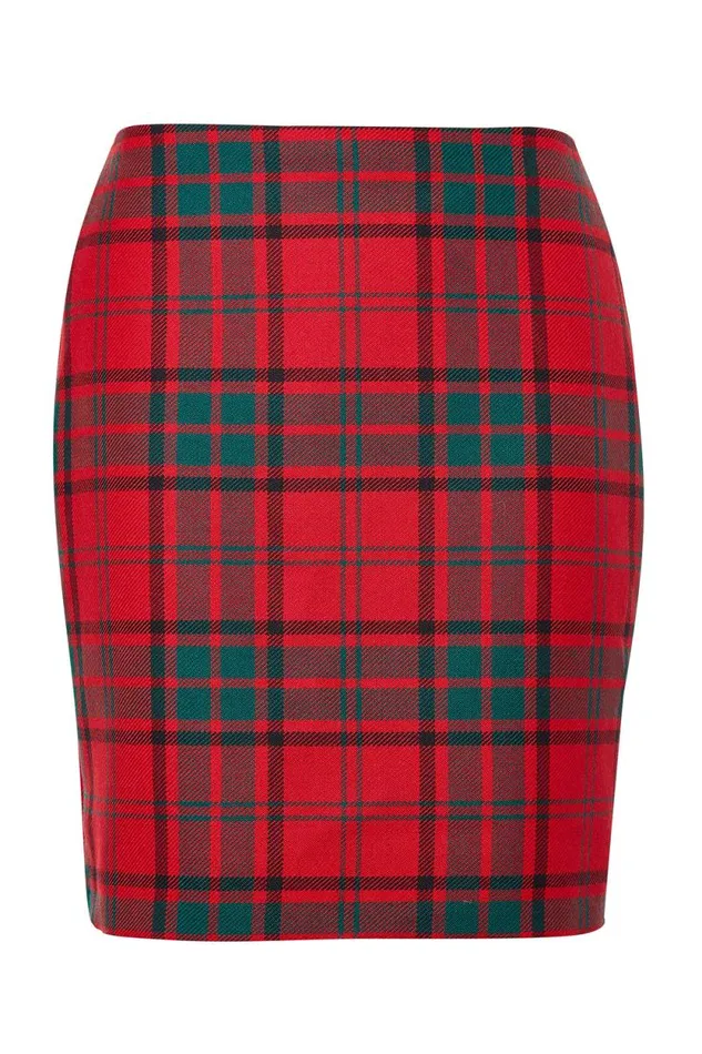 Women Chelsea Skirt Red Tartan Holland Cooper Tailoring Women Chelsea Skirt Red Tartan Holland Cooper Tailoring