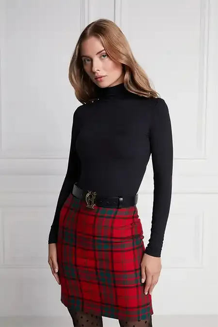 Women Chelsea Skirt Red Tartan Holland Cooper Tailoring Women Chelsea Skirt Red Tartan Holland Cooper Tailoring