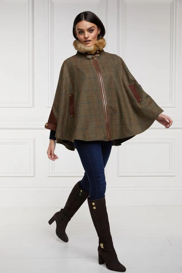 Women Chiltern Cape Glen Green Holland Cooper Tailoring