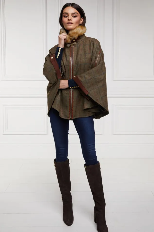 Women Chiltern Cape Glen Green Holland Cooper Tailoring