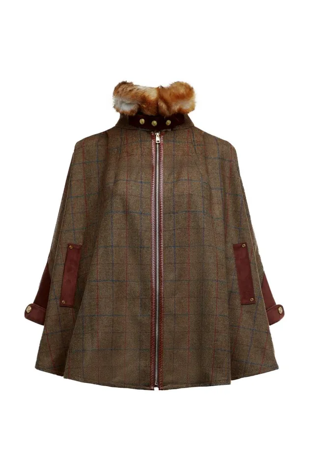 Women Chiltern Cape Glen Green Holland Cooper Tailoring
