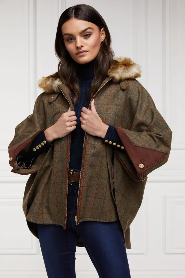 Women Chiltern Cape Glen Green Holland Cooper Tailoring