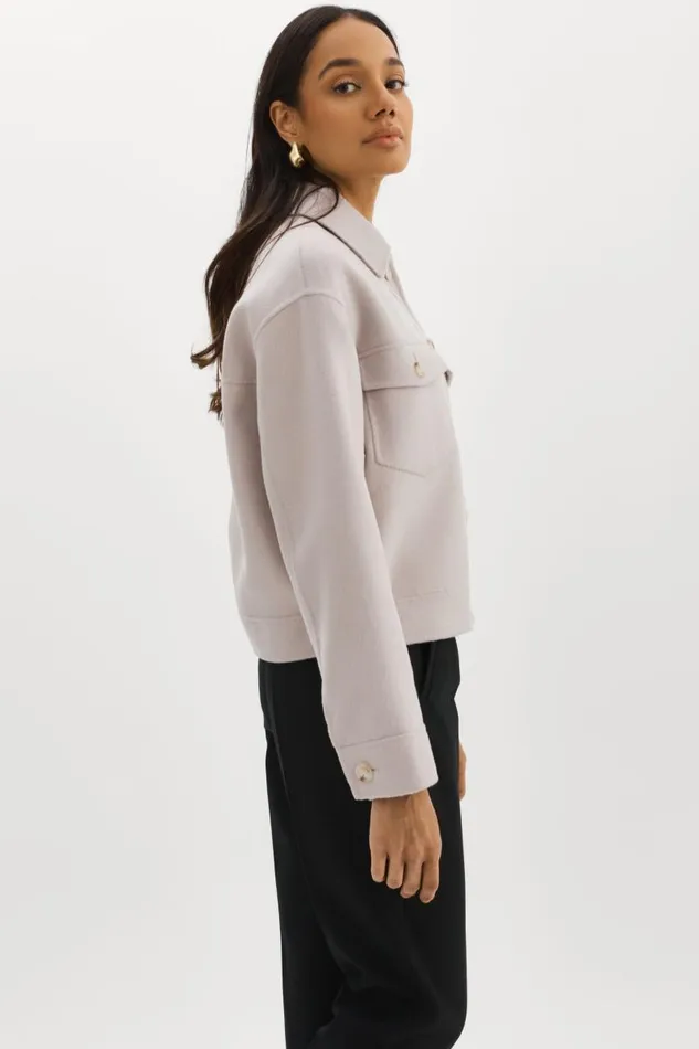 Women CHRISTINE Wool Jacket Feather Grey LAMARQUE Wool Women CHRISTINE Wool Jacket Feather Grey LAMARQUE Wool