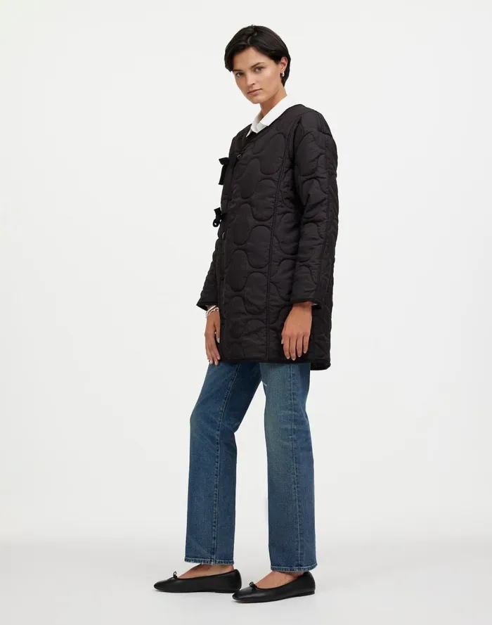 Women Coats Jackets Madewell Alpha Industries Long Liner Jacket Black