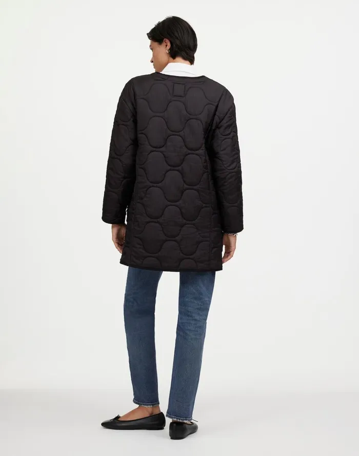 Women Coats Jackets Madewell Alpha Industries Long Liner Jacket Black