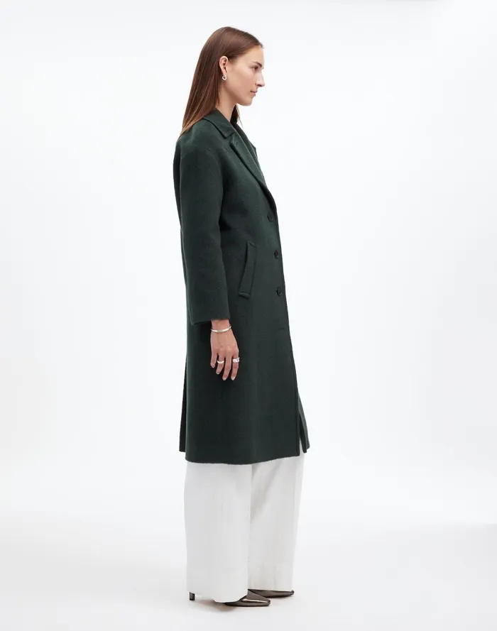 Women Coats Jackets Madewell The Alonzo Coat Luxury Forest