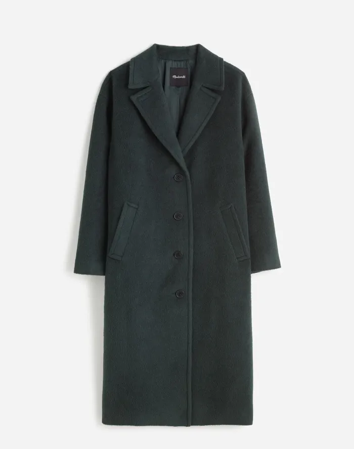 Women Coats Jackets Madewell The Alonzo Coat Luxury Forest