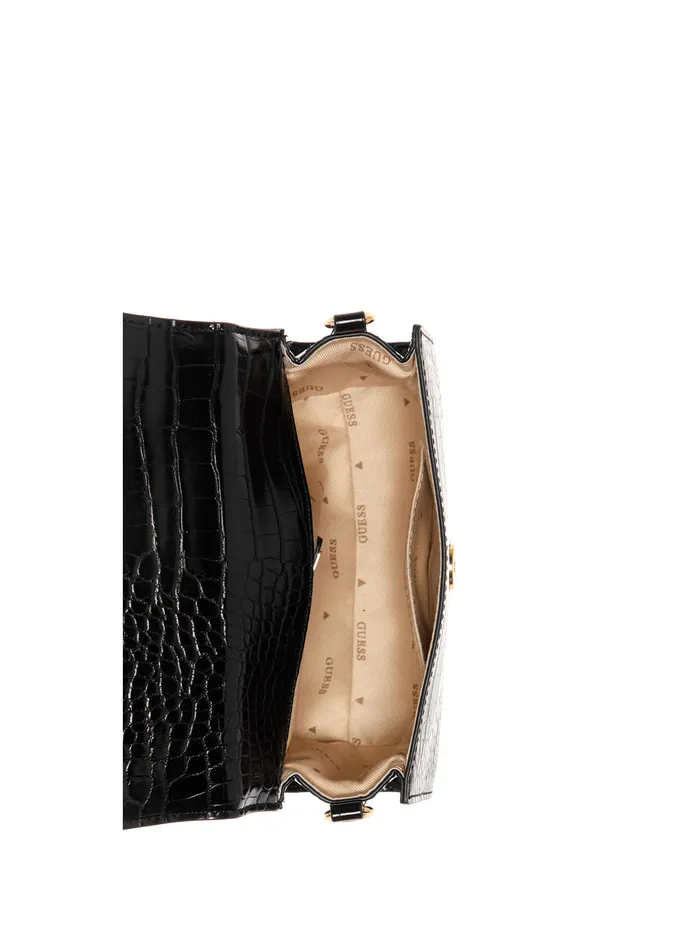 Women Crossbody GUESS Black Golden Rock Crossbody Bag Women Crossbody GUESS Black Golden Rock Crossbody Bag