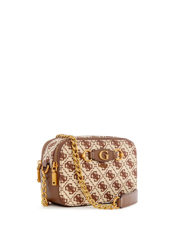 Women Crossbody GUESS Brown Logo Izzy Crossbody Camera Bag Women Crossbody GUESS Brown Logo Izzy Crossbody Camera Bag