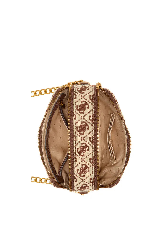 Women Crossbody GUESS Brown Logo Izzy Crossbody Camera Bag Women Crossbody GUESS Brown Logo Izzy Crossbody Camera Bag