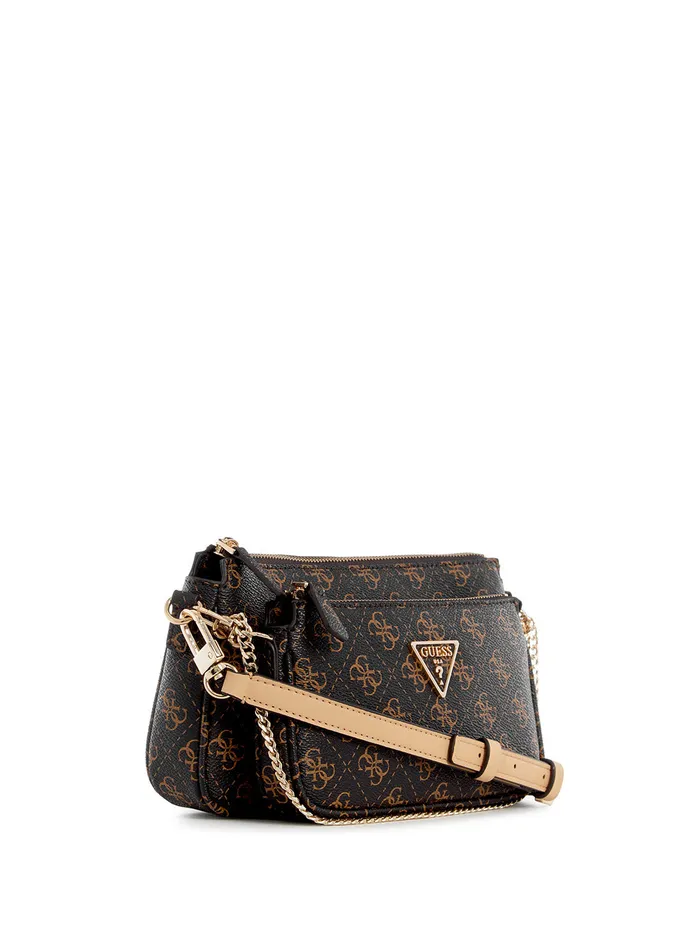 Women Crossbody GUESS Brown Logo Noelle Crossbody Pouch Bag Women Crossbody GUESS Brown Logo Noelle Crossbody Pouch Bag