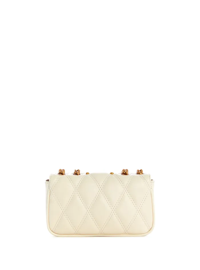 Women Crossbody GUESS White Triana Mirco Mini Crossbody Bag Women Crossbody GUESS White Triana Mirco Mini Crossbody Bag