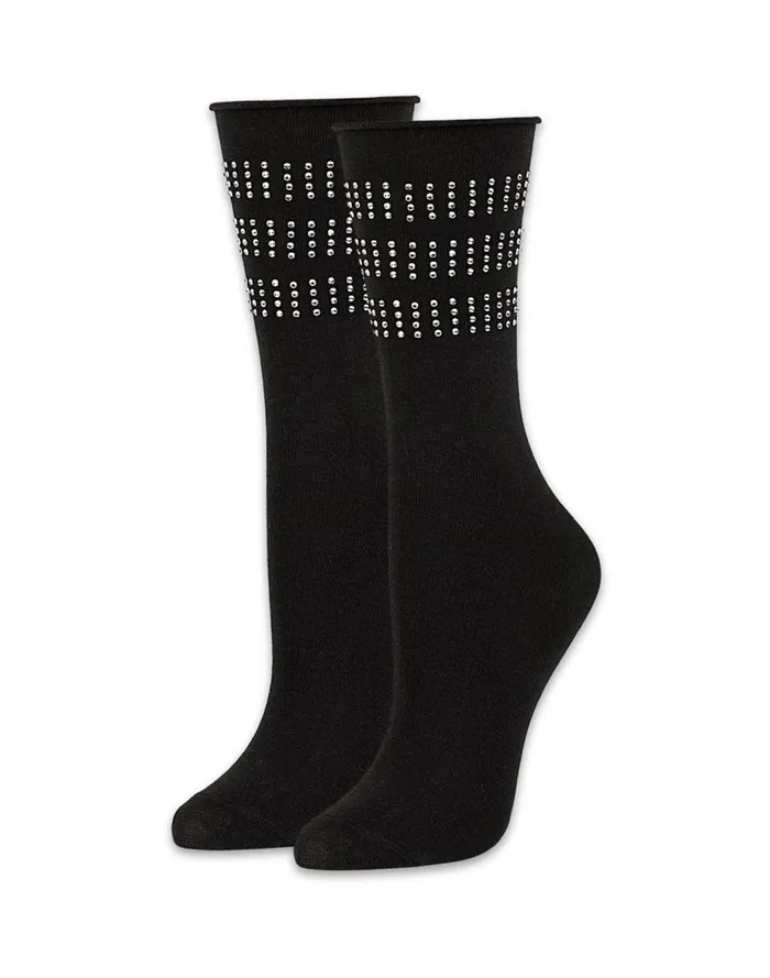 Women Cynthia Rowley Accessories Crystal Sport Socks Black Women Cynthia Rowley Accessories Crystal Sport Socks Black