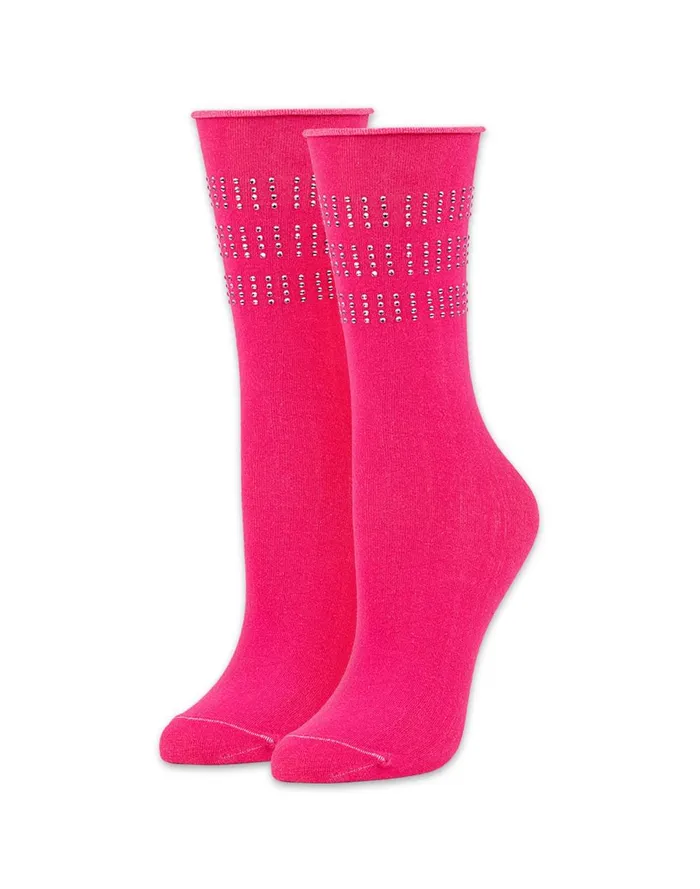 Women Cynthia Rowley Accessories Crystal Sport Socks Htpnk