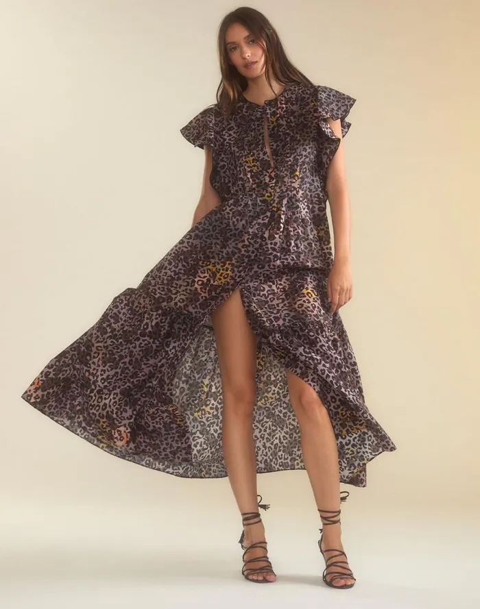 Women Cynthia Rowley Dresses Malta Kaftan Leopd Women Cynthia Rowley Dresses Malta Kaftan Leopd