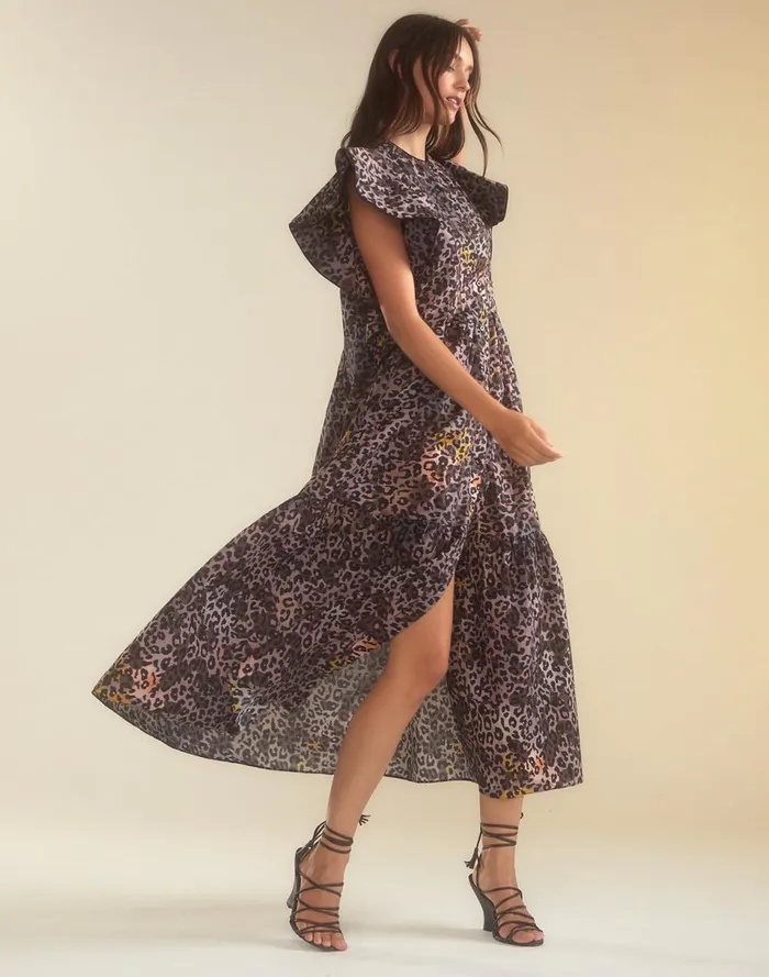 Women Cynthia Rowley Dresses Malta Kaftan Leopd Women Cynthia Rowley Dresses Malta Kaftan Leopd