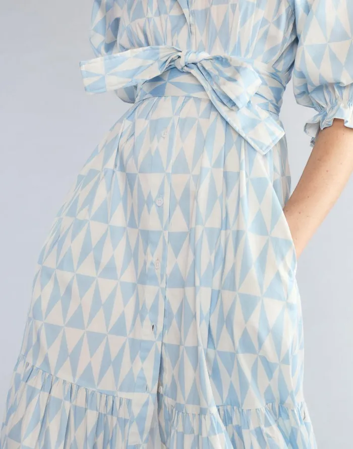 Women Cynthia Rowley Dresses Montauk Cotton Dress Bluwht Women Cynthia Rowley Dresses Montauk Cotton Dress Bluwht