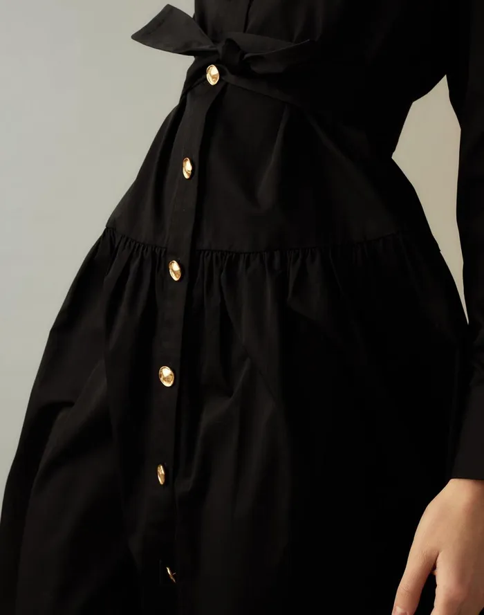 Women Cynthia Rowley Dresses Perennial Shirt Dress Black
