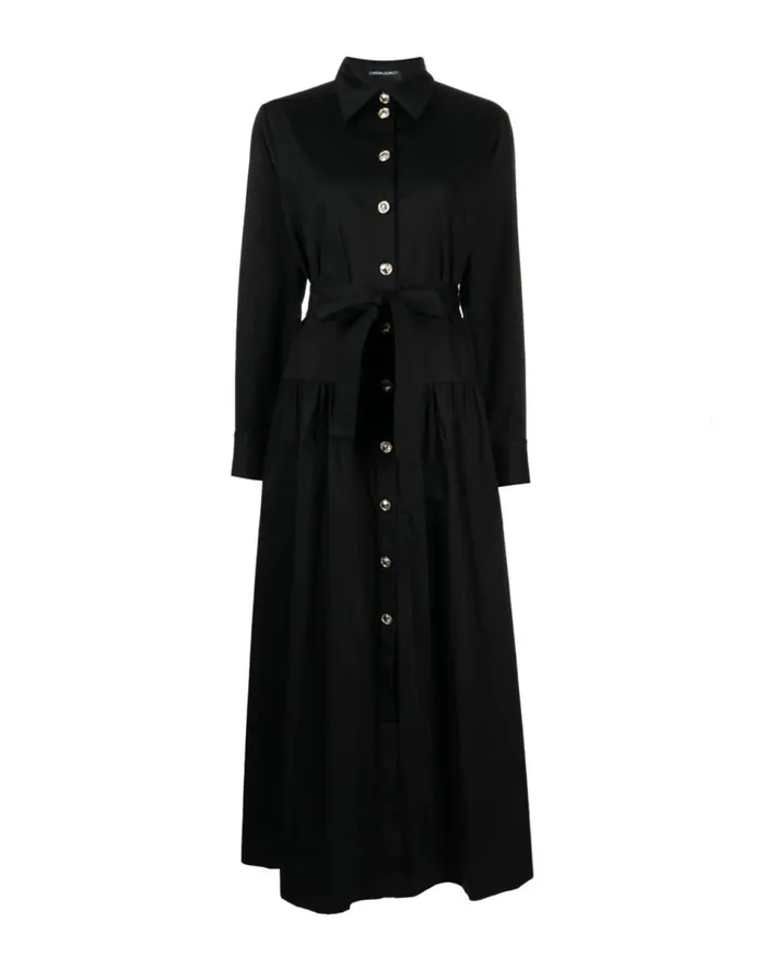 Women Cynthia Rowley Dresses Perennial Shirt Dress Black