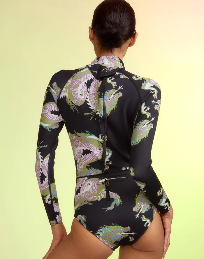 Women Cynthia Rowley Swim Dragon Wetsuit Black Women Cynthia Rowley Swim Dragon Wetsuit Black