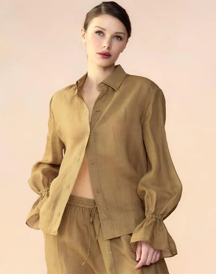 Women Cynthia Rowley Tops Baleira Blouse Gldylw