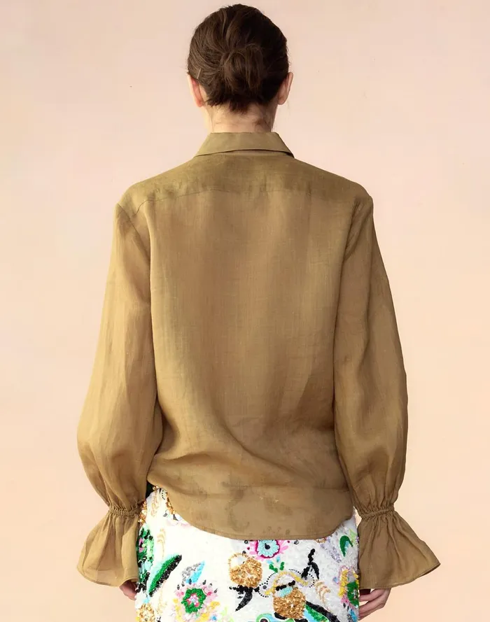 Women Cynthia Rowley Tops Baleira Blouse Gldylw