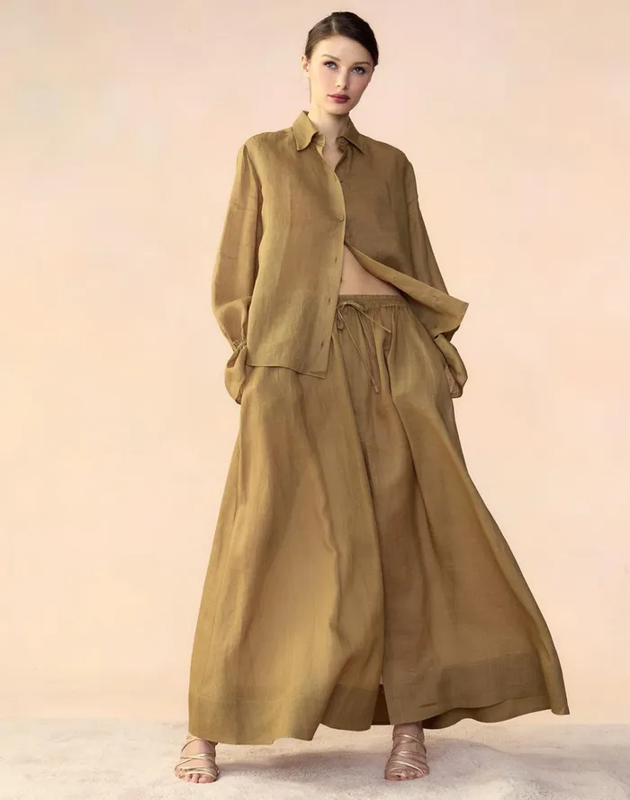 Women Cynthia Rowley Tops Baleira Blouse Gldylw