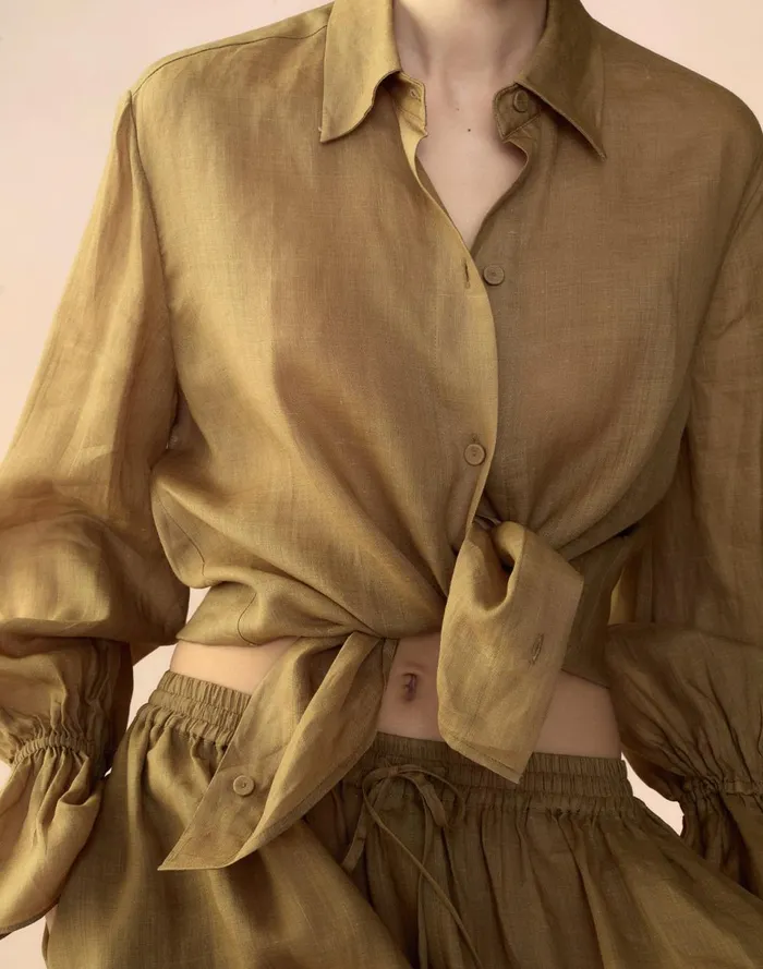 Women Cynthia Rowley Tops Baleira Blouse Gldylw