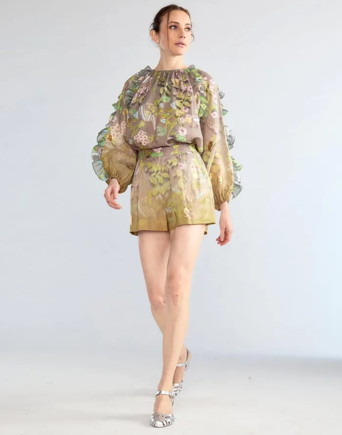 Women Cynthia Rowley Tops Dawn Blouse Cmlmlt Women Cynthia Rowley Tops Dawn Blouse Cmlmlt