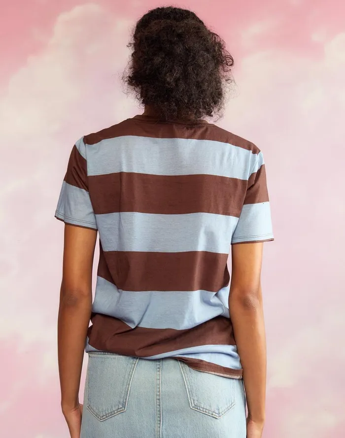 Women Cynthia Rowley Tops Everyday Striped Tee Blubrw Women Cynthia Rowley Tops Everyday Striped Tee Blubrw