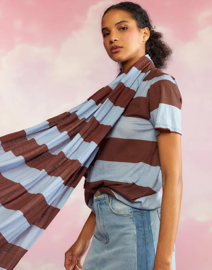 Women Cynthia Rowley Tops Everyday Striped Tee Blubrw Women Cynthia Rowley Tops Everyday Striped Tee Blubrw