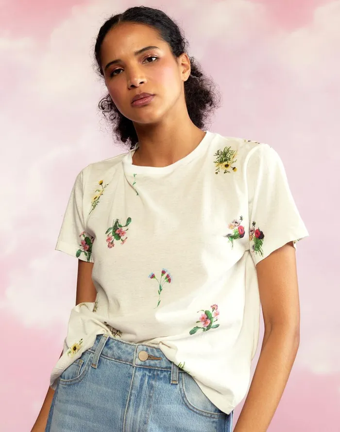 Women Cynthia Rowley Tops Everyday Tees White