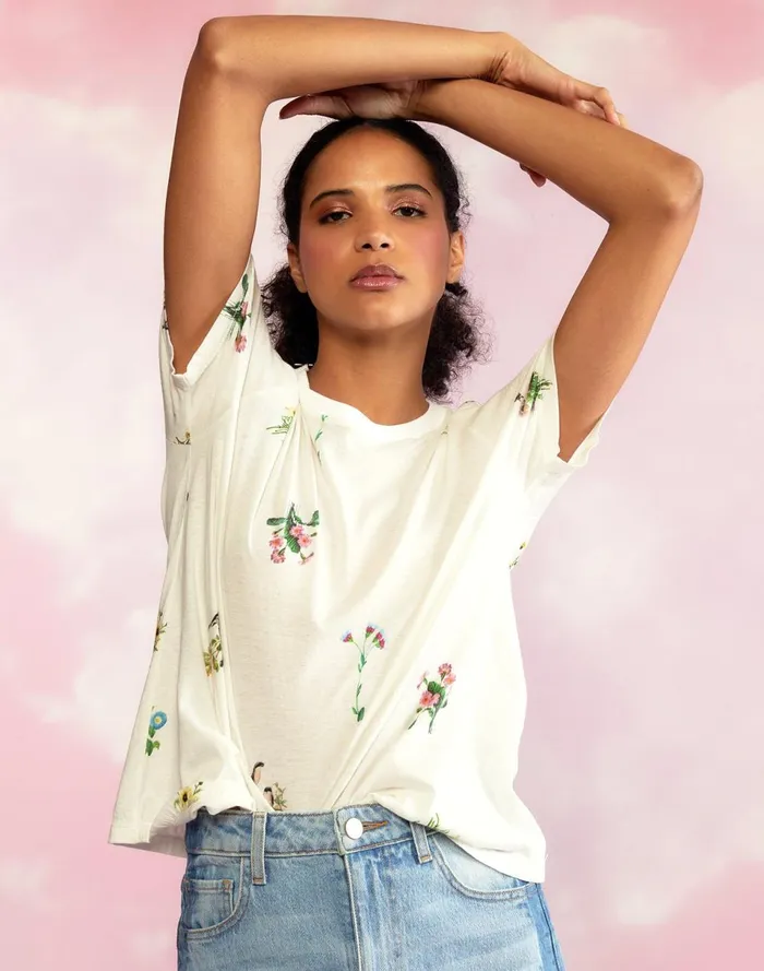 Women Cynthia Rowley Tops Everyday Tees White
