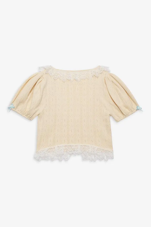 Women Daniela Knit Top Beige For Love and Lemons Tops Women Daniela Knit Top Beige For Love and Lemons Tops
