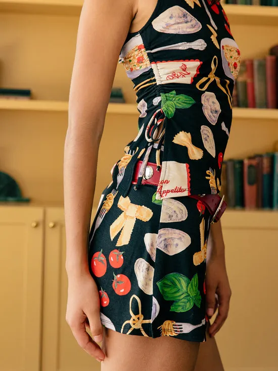 Women Darcy Skort Buon Appetito Black Bottoms Lisa Says Gah
