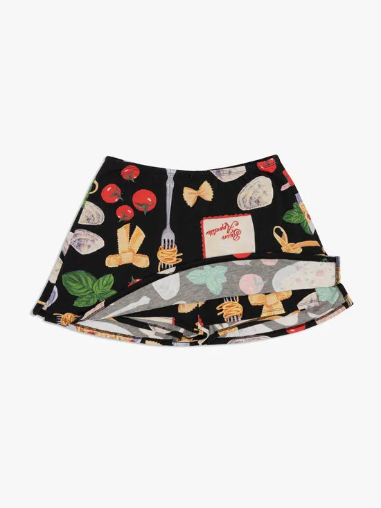 Women Darcy Skort Buon Appetito Black Bottoms Lisa Says Gah