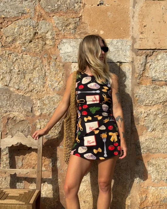 Women Darcy Skort Buon Appetito Black Bottoms Lisa Says Gah