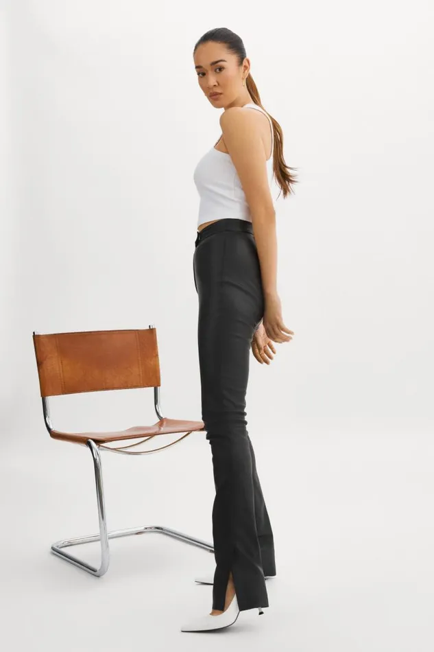 Women DAWN Stretch Leather Pants Black LAMARQUE Pants and Shorts Women DAWN Stretch Leather Pants Black LAMARQUE Pants and Shorts