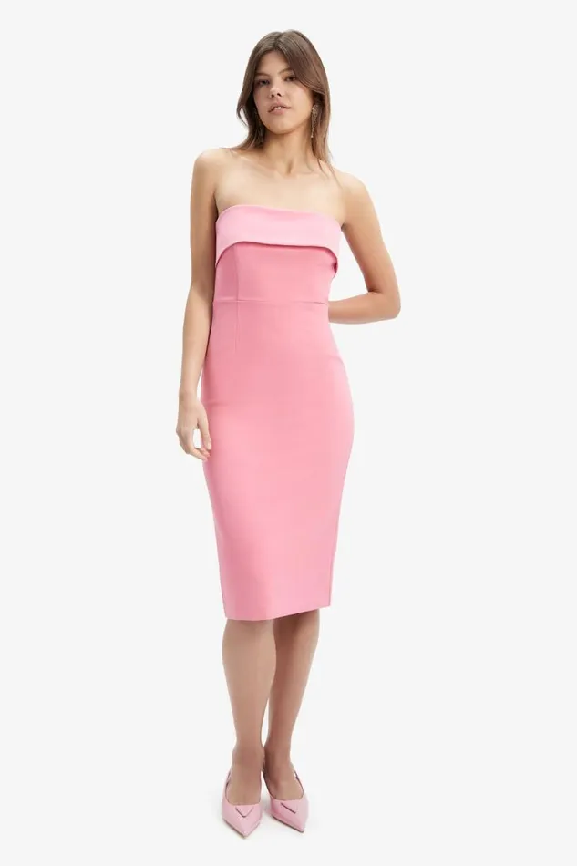 Women Day To Night Dresses Bardot Georgia Dress In Candy Pink Candy Pink Women Day To Night Dresses Bardot Georgia Dress In Candy Pink Candy Pink