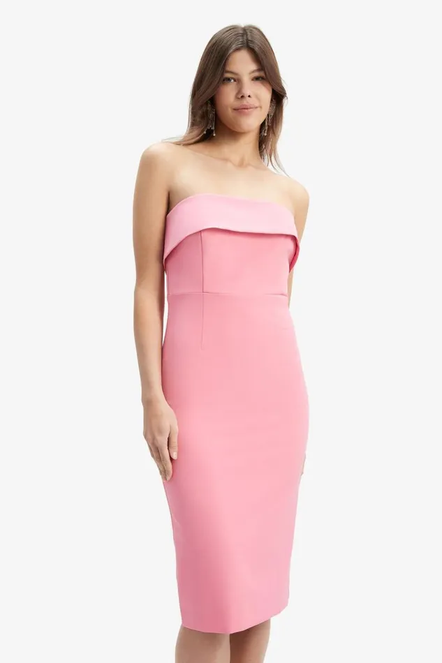 Women Day To Night Dresses Bardot Georgia Dress In Candy Pink Candy Pink Women Day To Night Dresses Bardot Georgia Dress In Candy Pink Candy Pink