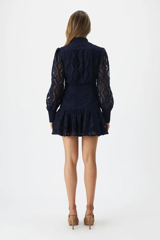 Women Day To Night Dresses Bardot Remy Lace Dress In Navy Navy Women Day To Night Dresses Bardot Remy Lace Dress In Navy Navy